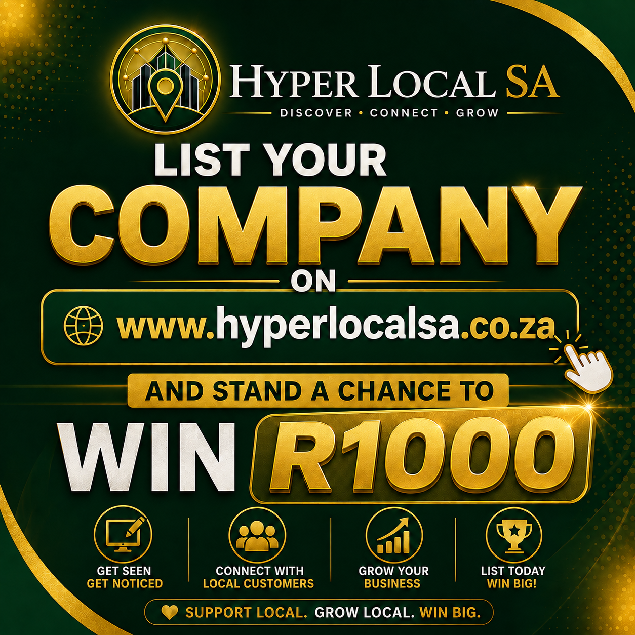 ADVERTISE & STAND A CHANCE TO WIN R1,000 CASH!